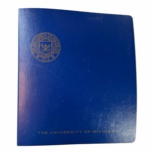 University of Michigan Vintage 1 Inch 3-Ring Binder